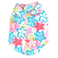 The Worthy Dog CollardShirts L Colorful Hibiscus Flower Spring Camp Collared Dog Shirt