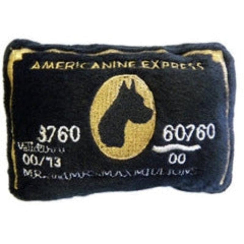 Dog Diggin Designs Toys Americanine Express Bark Card Plush Squeak Dog Toy