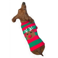 Dallas Dogs, Ltd Sweaters Rudolph Holiday Red Green Dog Sweater