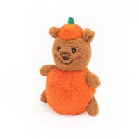 ZippyPaws dog toys Halloween Cheeky Chumz Pumpkin Bear Plush Squeak Dog Toy