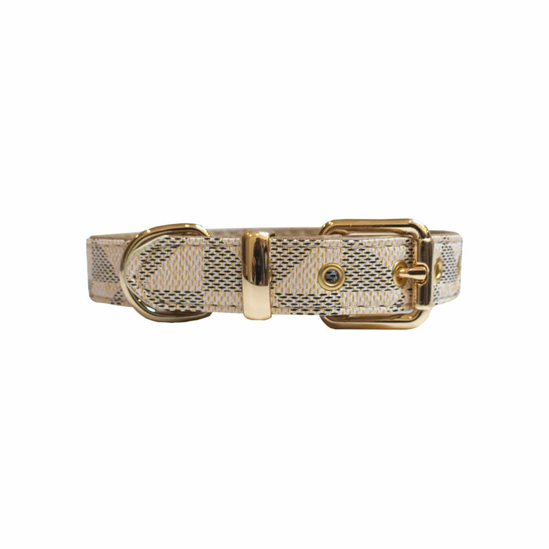 BARK by DOG Collars M Evelyn Luxury Collar Beige