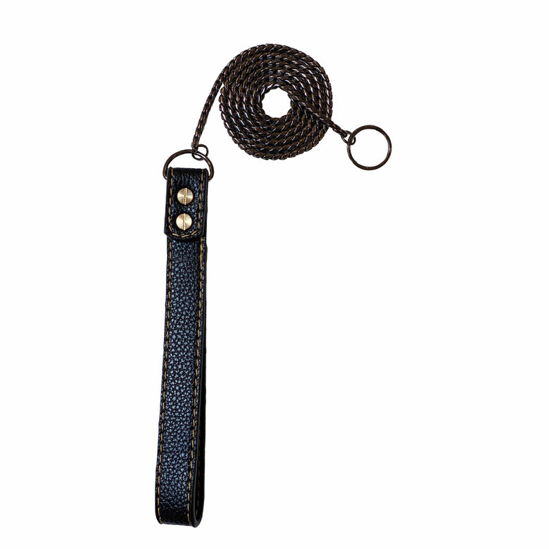 BARK by DOG Leashes Rocky Chain Leash Black: One Size