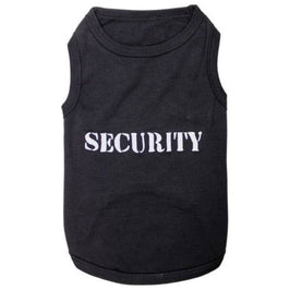 Parisian Pet Tee's 2XS Security Black Embroidered Dog T-Shirt
