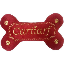Dog Diggin Designs dog toys Cartiarf Bone Plush Squeak Dog Toy