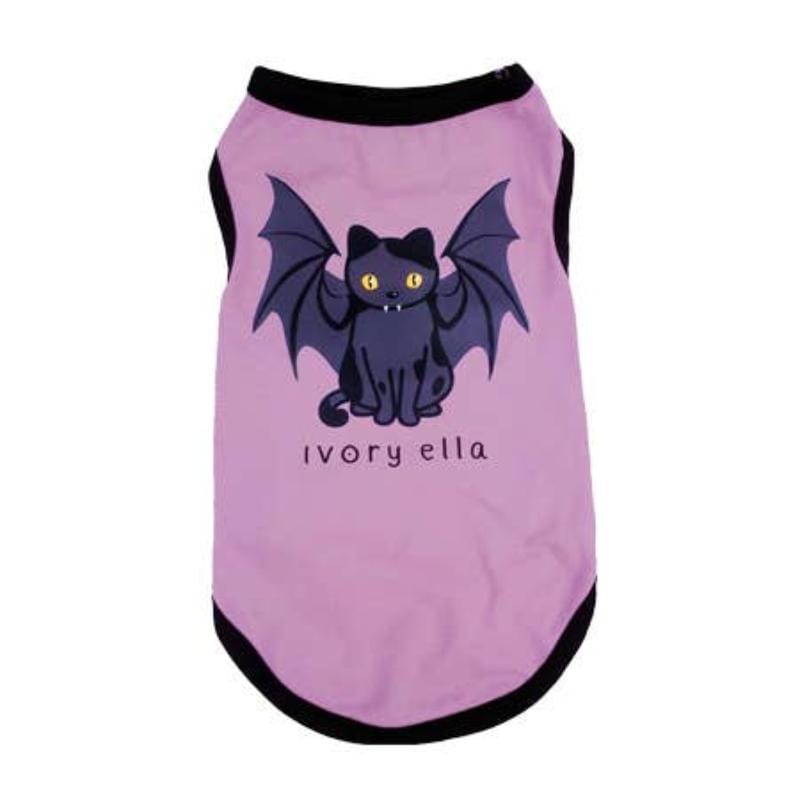 Barker's Bowtique - Home to Hip Doggie & Max's Closet dog apparel XS Ivory Ella Halloween Bat Pet Tank