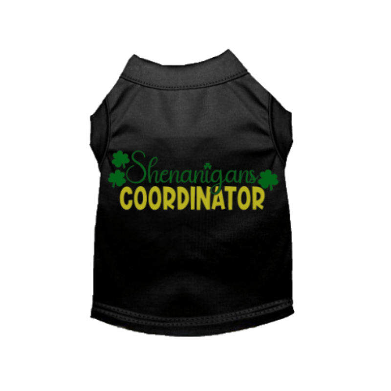 Bark Fifth Avenue Tee's XS Shenanigans Coordinator Black Dog Tee