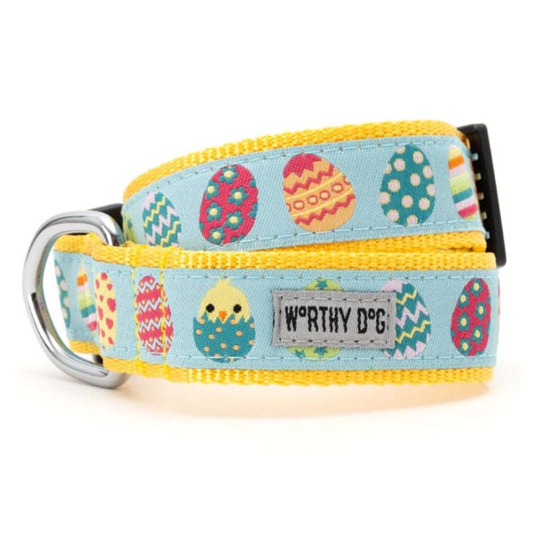 The Worthy Dog Collars XS Easter Eggs Colorful Spring Dog Collar