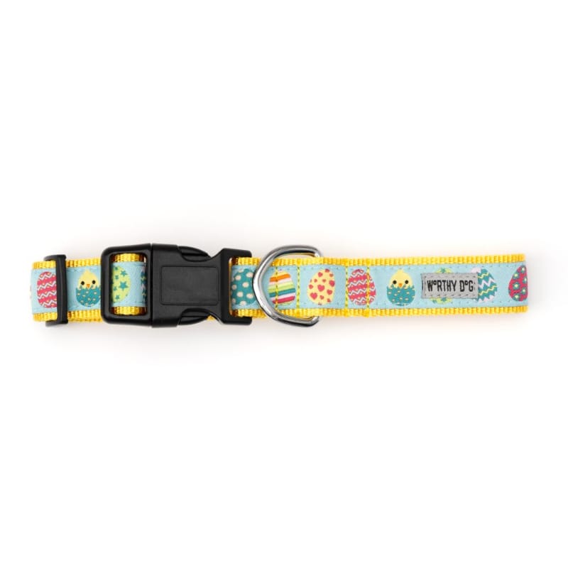 The Worthy Dog Collars Easter Eggs Colorful Spring Dog Collar