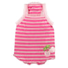 Barker's Bowtique Tee's S Pink Stripe Cherry Dog Tank