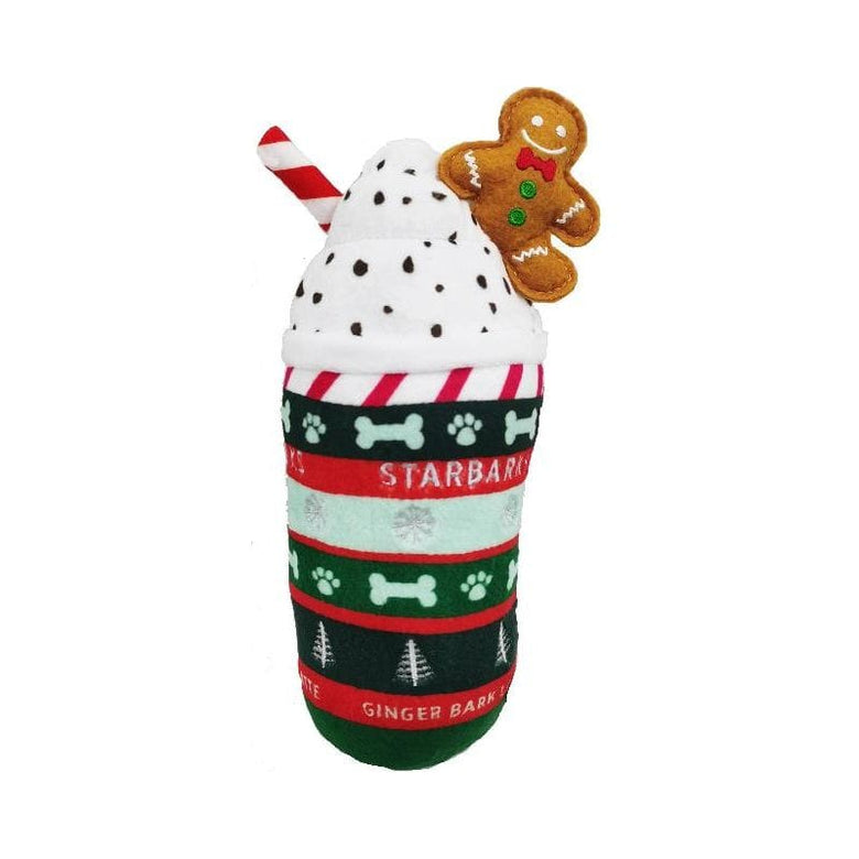 Haute Diggity Dog dog toys Starbarks Ginger Bark Latte Plush Squeak Dog Toy