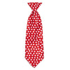 The Worthy Dog Bow Ties SM Hearts Love Red Neck Tie Pet Collar Attachment - Size Lg