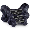 Haute Diggity Dog dog toys Black Checker Chewy Bone Plush Squeak Dog Toy - 3 Sizes