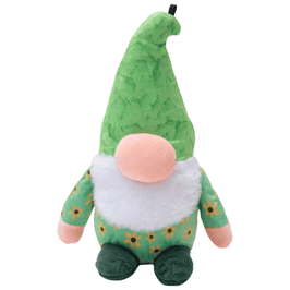 SnugArooz dog toys Meadow the Gnome Green Plush Squeak Dog Toy - 10"