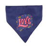 Barker's Bowtique Bandanas XS Love/Scattered Hearts Two-Sided Dog Bandana