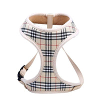 BARK by DOG Harnesses Drew Plaid Beige Pet Harness
