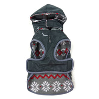 Dogo Pet Fashions Jackets L Winter Snowflake Reversible Trench Sweater Dog Coat - Only Available in Size Lg