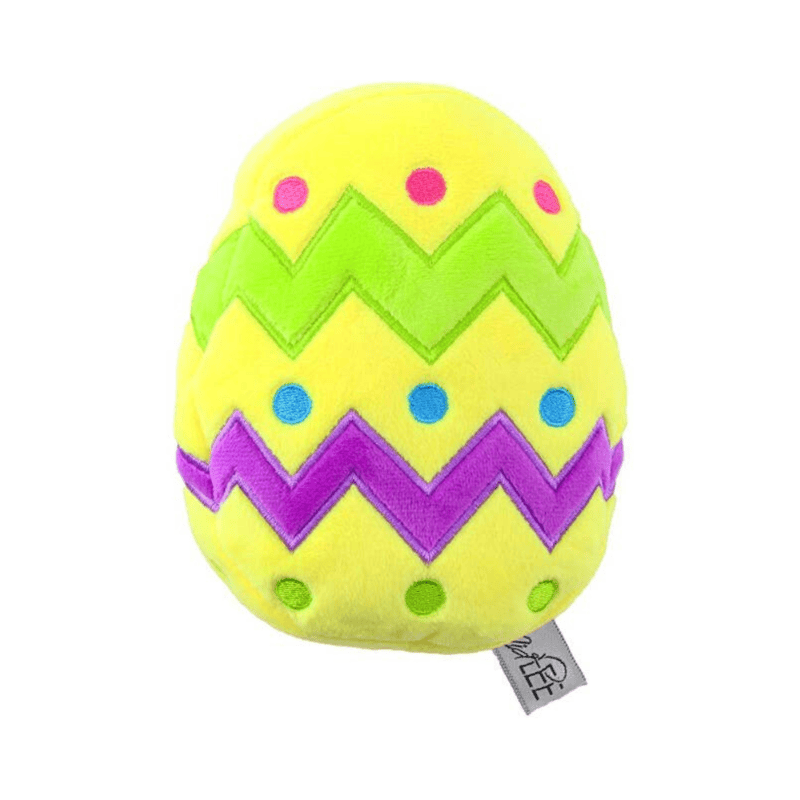 Midlee Designs dog toys S Easter Egg Plush Squeaker Spring Yellow Dog Toy - 2 Sizes