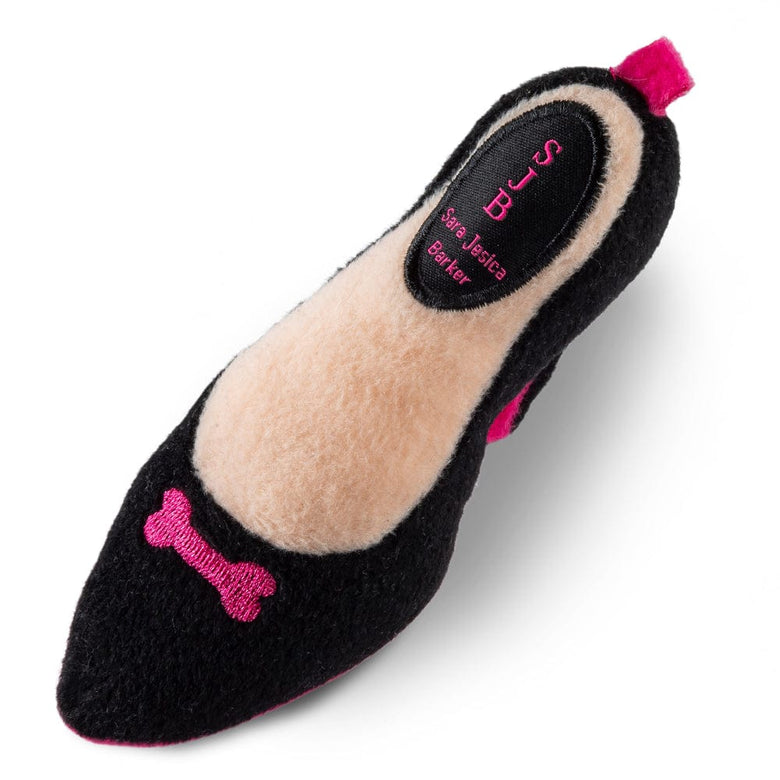 Dog Diggin Designs dog toys Sara Jessica Barker Shoe Plush Squeak Dog Toy