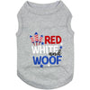 Parisian Pet Tee's XXS Red, White and Woof Pet Tee