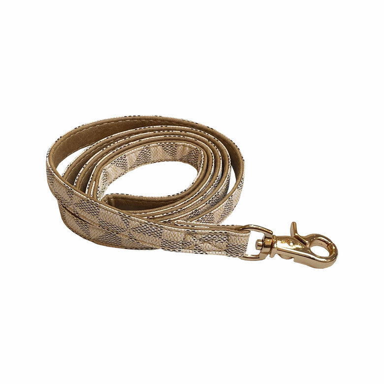 BARK by DOG Collars-Leashes Evelyn Luxury Leash Beige
