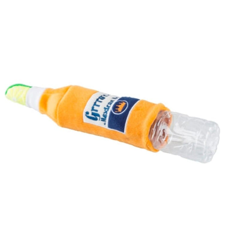 Haute Diggity Dog dog toys Grrrona Water Bottle with Lime Garnish Crackler Dog Toy
