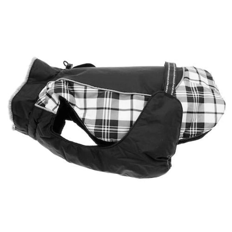 Doggie Design, Inc Jackets-Coats XS Alpine All-Weather Dog Coat - Black and White Plaid