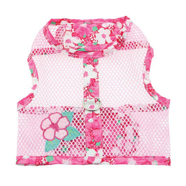 Doggie Design, Inc Harnesses XS Cool Mesh Dog Harness with Leash - Hawaiian Hibiscus Pink