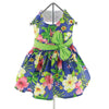 Doggie Design, Inc Dresses XS Blue Lagoon Hawaiian Hibiscus Dog Harness Dress w/ Matching Leash & D-Ring