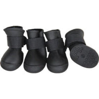 PET LIFE Shoes L Protective Multi-Usage All-Terrain Rubberized Dog Shoes - Blk