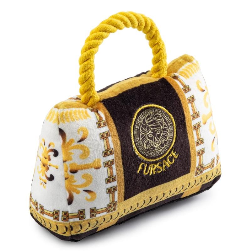 Haute Diggity Dog dog toys Fursace Handbag Plush Squeak Dog Toy