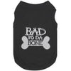 Parisian Pet Tee's XXS Bad to da Bone Black Dog T-Shirt