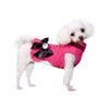 Pooch Outfitters Jackets Ava City Hot Pink with Bow & Bling Embellishment Dog Coat