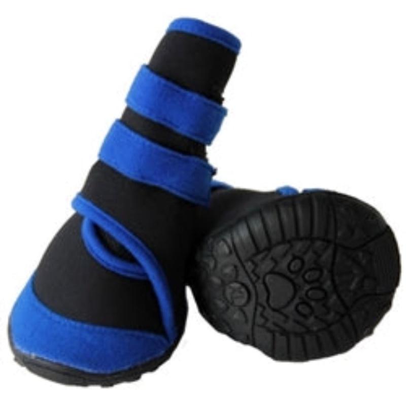 PET LIFE Shoes XS Pet Life Performance Coned Premium Stretch Supportive Dog Shoes-Blk/Blue