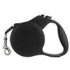 Parisian Pet Leashes Black Bling Retractable Dog Leash