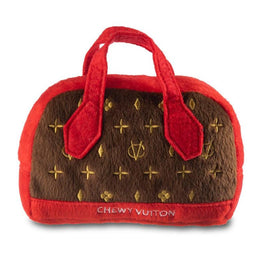 Dog Diggin Designs dog toys Chewy Posh Purse (Red Trim) Plush Squeak Dog Toy - 2 Sizes
