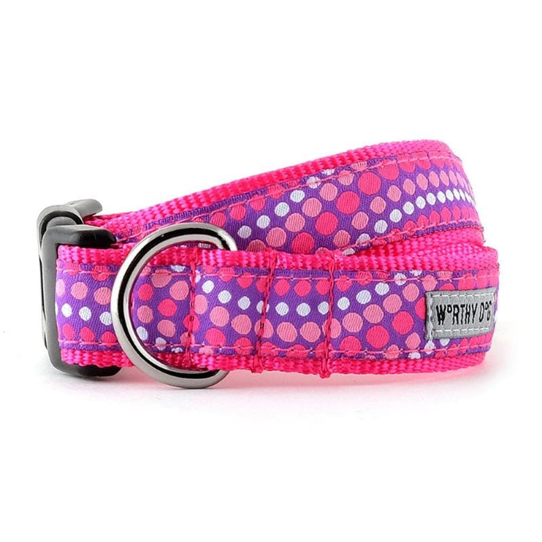 The Worthy Dog Collars XS Tidal Wave Purple Dog Collar