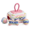 Haute Diggity Dog Toys Pink Ombre Chewy Trunk Interactive Activity House Dog Toy