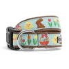The Worthy Dog COLLARS XS Hoppy Easter Spring Blue Dog Collar