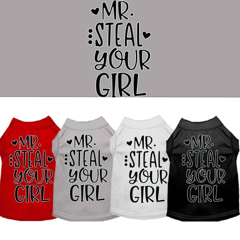 Mirage Pet Products Tee's RED / XS Mr Steal your Girl Dog Shirt