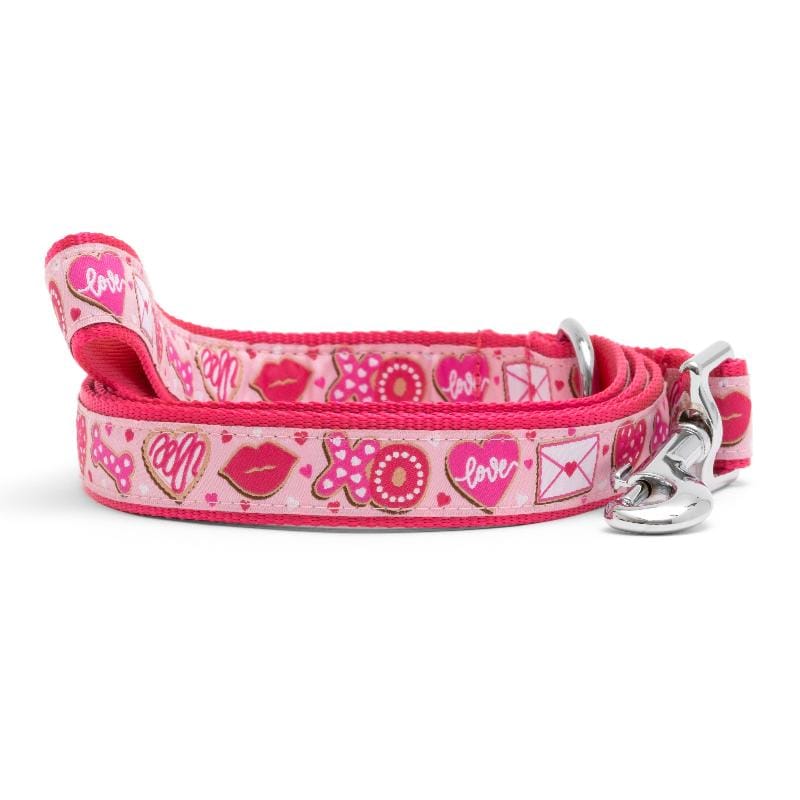 The Worthy Dog Leashes SM Love & Kisses Pink Dog Leash - 2 Sizes