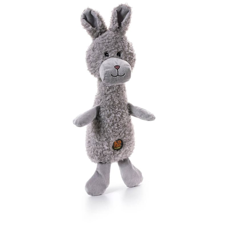 Outward Hound dog toys Scruffles Grey Bunny Easter Spring Plush Squeak Dog Toy