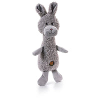 Outward Hound dog toys Scruffles Grey Bunny Easter Spring Plush Squeak Dog Toy