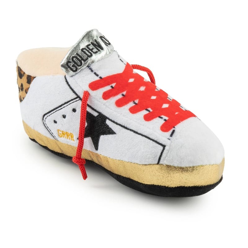 Haute Diggity Dog dog toys Golden Pooch Shoe Dog Toy