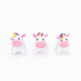 ZippyPaws dog toys Miniz Unicorns Plush Dog Toys - 3 Pc