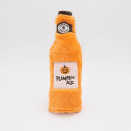 ZippyPaws dog toys Halloween Happy Hour Crusherz - Pumpkin Ale Dog Toy