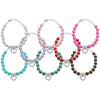 Mirage Pet Products Collars Aqua / S Heart and Pearl Pet Necklace