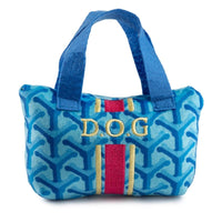 Haute Diggity Dog dog toys Grrryard Blue Handbag Squeaker Plush Dog Toy