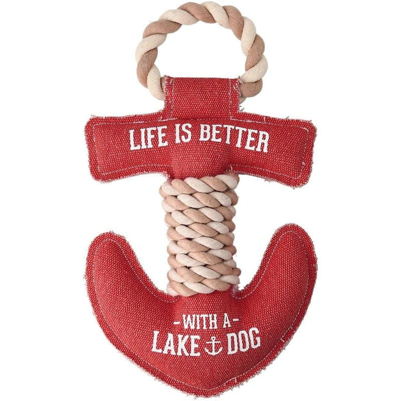 Pavilion Toys Lake Dog Anchor - 12" Canvas Dog Toy on Rope