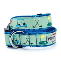 The Worthy Dog COLLARS XS Let's Play Some Golf Green Dog Collar
