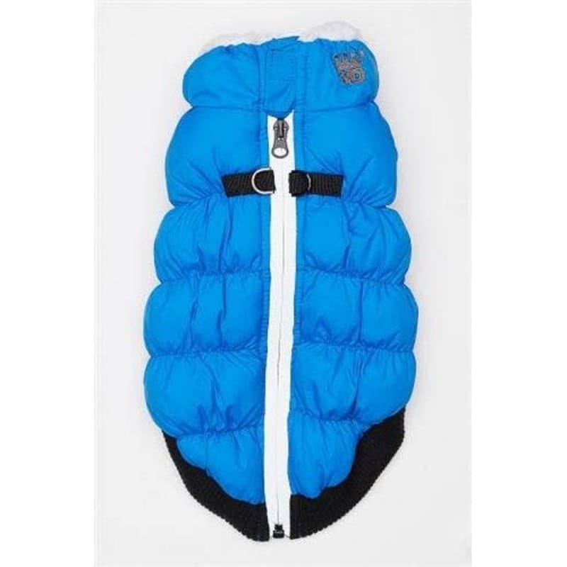 Barker's Bowtique Jackets XS HD Crown Puffer Dog Coat Vest - Blue